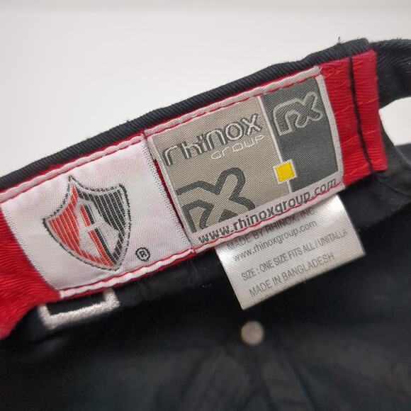 Atlas Slideback Baseball Cap Black One Size Adjustable Embroidered Rhinox Group - Picture 9 of 10